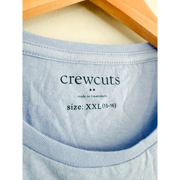 Crewcuts Factory | NWT Girls' Organza Lace-Trim Tee Dusty Peri Blue Size XXL 16 - Picture 7 of 8